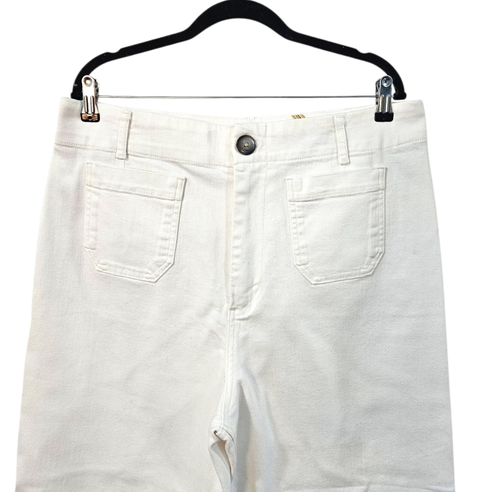 Anthropologie The Colette Crop Wide-Leg Jeans by Maeve Size 33 - Picture 4 of 11